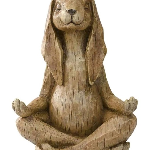 Yoga Bunny Statue - Picture 5 of 7